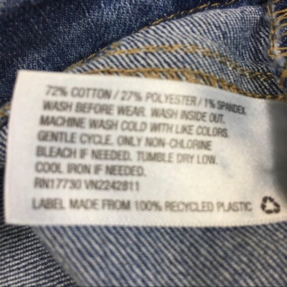 Cat & Jack girls denim overalls with adjustable straps size medium - Picture 7 of 8